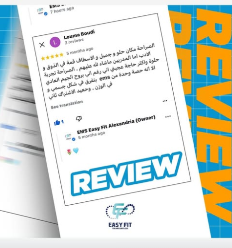 Client review 7 from Easy Fit Alexandria client